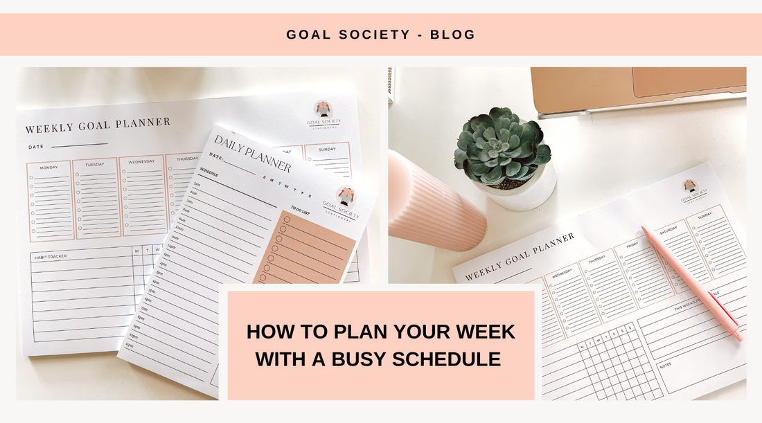 How to plan your week with a busy schedule