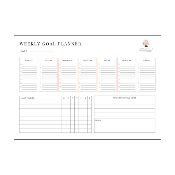 A5 Daily Planner – goalsociety